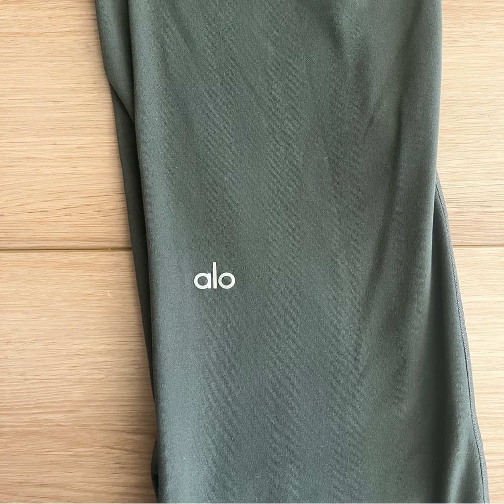 Alo Yoga High Waist Foldover Flare Leggings